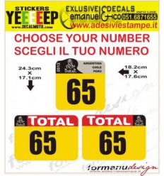 TABELLE TABS DAKAR 2012 ARGENTINA-CHILE-PERU