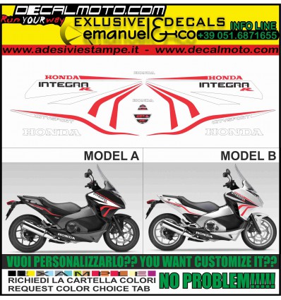 Foglio adesivi sponsor HONDA