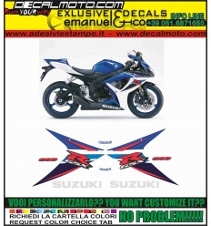 Adesivo GSXR 600 2007 K7 BLUE