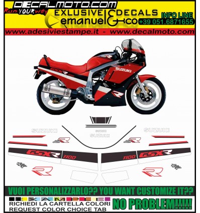 GSXR 1100 1988 RED BLACK