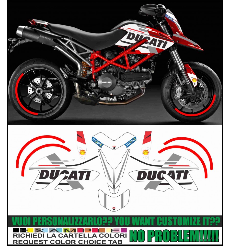 Kit adesivi per Ducati Hypermotard 796/1100 American 