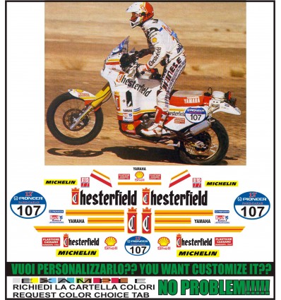 XT 750 Z SUPER TENERE REPLICA CHESTERFIELD PARIS DAKAR 1990