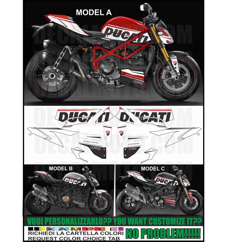 Adesivi Per Motocicletta Da Strada Ducati 1098S - Star Sam