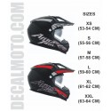 helmet AFRICA TWIN BLACK.ENDURO CASCO