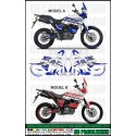 Adesivo XT 660 Z TENERE 2008 - 2016 FACTORY RACING WHITE