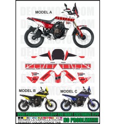 Adesivo XT 660 Z TENERE 2008 - 2016 REPLICA DAKAR CHESTERFIELD