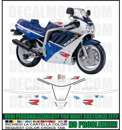 GSXR 750 1988 WHITE BLUE