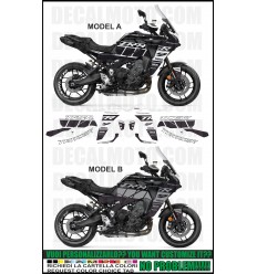 KIT STICKERS TRACER 9 GT FACTORY RACING BLACK 23 MC