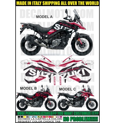 VSTROM DL 650 XT 2021 SIGN FC BLACK RED