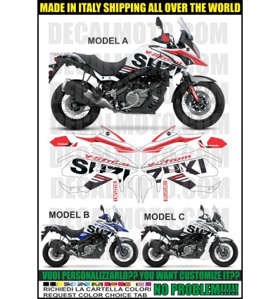 VSTROM DL 650 XT 2017 2018 SIGN FC WHITE