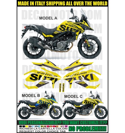 VSTROM DL 650 2017 2018 SIGN FC YELLOW