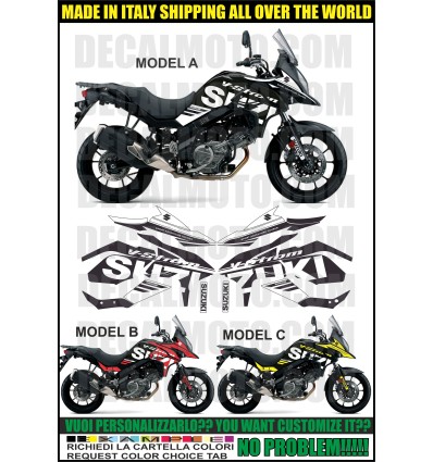 VSTROM DL 650 2017 2020 SIGN FC BLACK