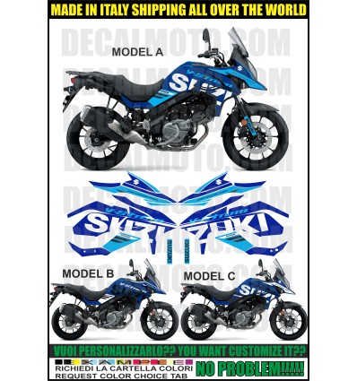 VSTROM DL 650 2022 2023 SIGN FC BLUE