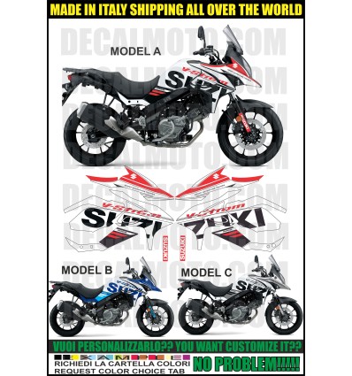 VSTROM DL 650 2020 2023 SIGN FC WHITE