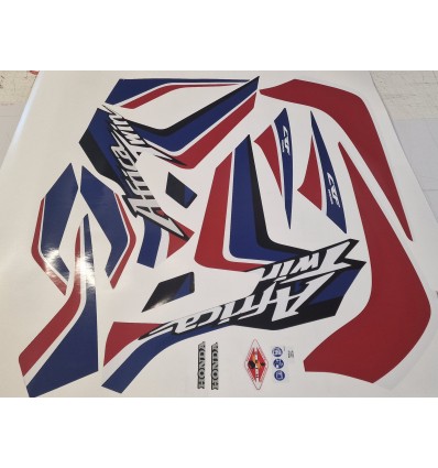 Adesivo CRF 1000L AFRICA TWIN 2016 WHITE BLUE RED
