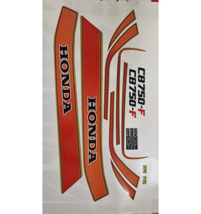 KIT STICKERS CB 750 F 1980 - 1981 RED