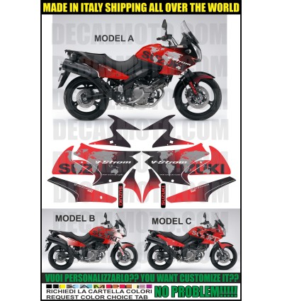 VSTROM DL 650 2004 - 2011 WORLD RED