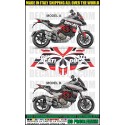 KIT STICKERS MULTISTRADA 1200 2015 - 2017 TRIBUTE WHITE