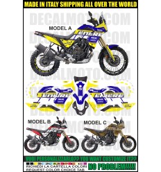 KIT STICKERS TENERE 700 REVOLUTION RTECH FACTORY RACING FIRST