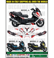 KIT STICKERS BURGMAN 650 2013 - 2022 FACTORY BLACK FC