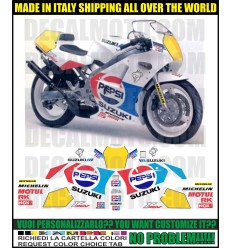 KIT STICKERS RGV 250 GAMMA 1988 - 1990 SP PEPSI EDITION PISTA RACE