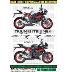 KIT STICKERS 675 STREET TRIPLE RX 2015 - 2016