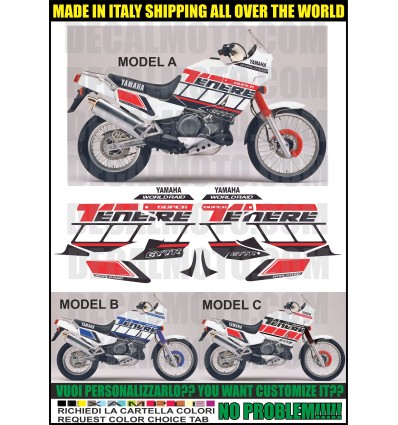 KIT STICKERS XT 750 Z SUPER TENERE FACTORY RACING WHITE KIT STICKERS XT 750 Z SUPER TENERE FACTORY RACING WHITE