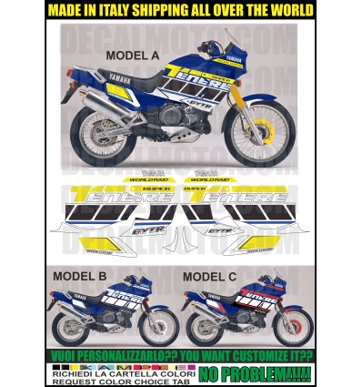KIT STICKERS XT 750 Z SUPER TENERE FACTORY RACING BLUE KIT STICKERS XT 750 Z SUPER TENERE FACTORY RACING BLUE