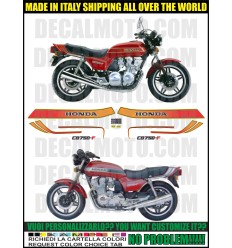 KIT STICKERS CB 750 F 1980 - 1981 RED