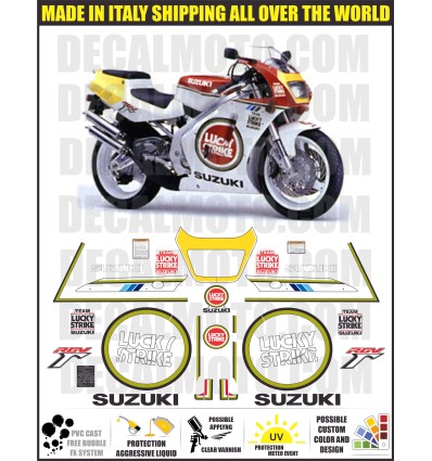 Adesivo RGV 250 GAMMA 1992 - 1995 TEAM LUCKY STRIKE