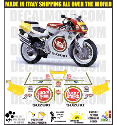 KIT STICKERS RGV 250 GAMMA 1992 VJ22 N LUCKY STRIKE NO PAINT