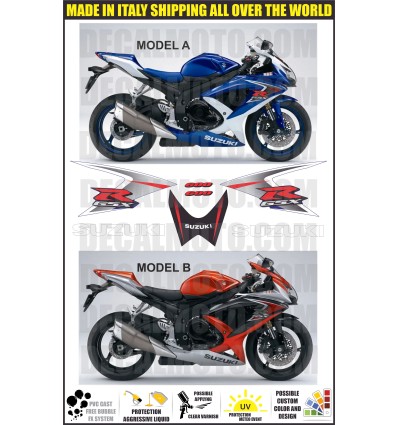 GSXR 600 2008 K8 BLUE YELLOW