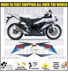 KIT STICKERS GSXR 600 2010 K10 WHITE