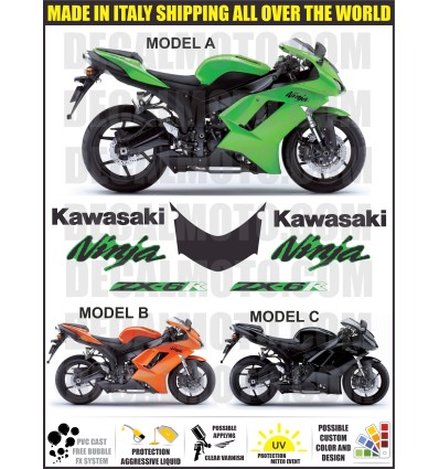 KIT STICKERS ZX-6R NINJA 2007