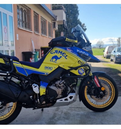 Adesivo VSTROM 1050 TRIBUTE DAKAR CAMEL