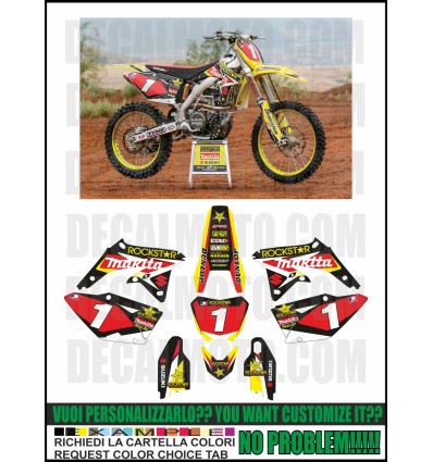 RMZ 250 - 450 2008 - 2017 REPLICA CHAD REED ROCKSTAR MAKITA 09